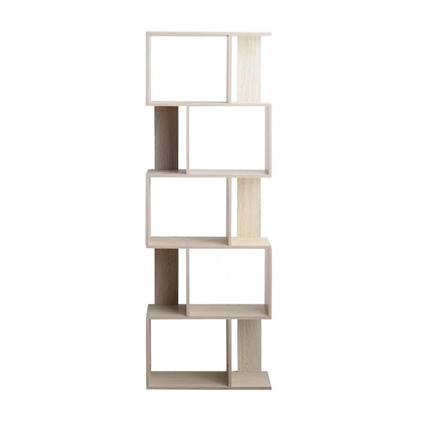Libreria Rebecca Mobili A 5 Scomparti In Mdf, Grigio-image