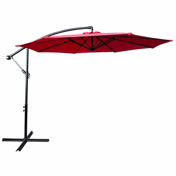 Akord Ombrellone Da Giardino Aster Rosso 245X245X245 Cm-image