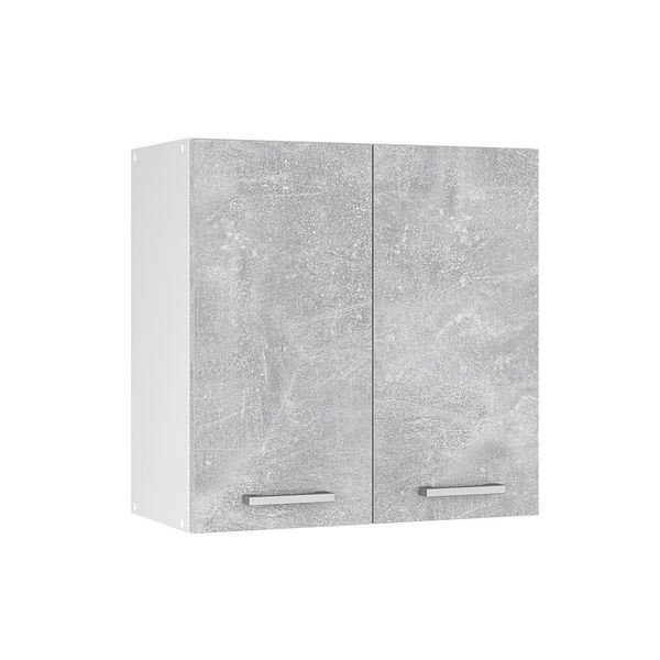 Vicco Pensile Universale R-Line, 60 Cm Con Porte, Calcestruzzo/Bianco-image