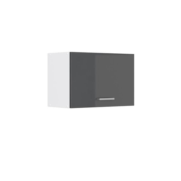 Vicco Pensile Da Cucina R-Line, 60 Cm Piatto, Antracite Lucido/Bianco-image