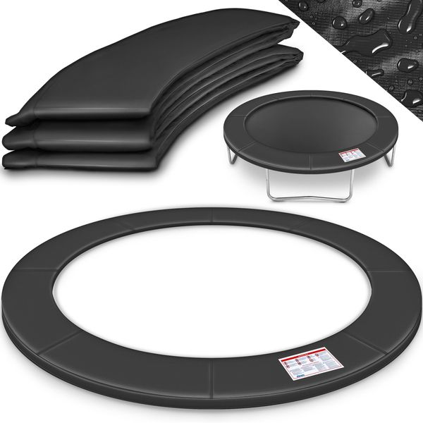 Kiduku® Copertura Bordo Trampolino Antracite Ø244 Cm Copertura Molla Protezione Bordo Antistrappo-image