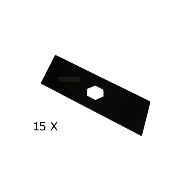 15 X 16,3CM Set Di Lame Per Scarificatore Solo E 516, B 518 - Acciaio Hq-image