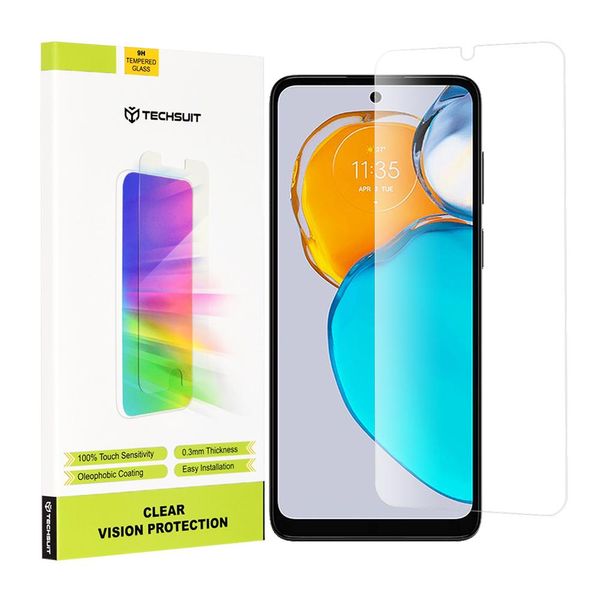 Techsuit Vetro Protettivo 9H Per Motorola Moto E22S - Trasparente KP29209-image