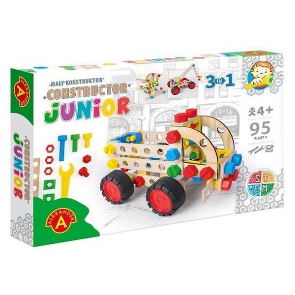 Alexander Constructor 3In1 Truck Set Creativo Di Blocchi Da Costruzione, 95 Pezzi, 40X26,5X6Cm-image
