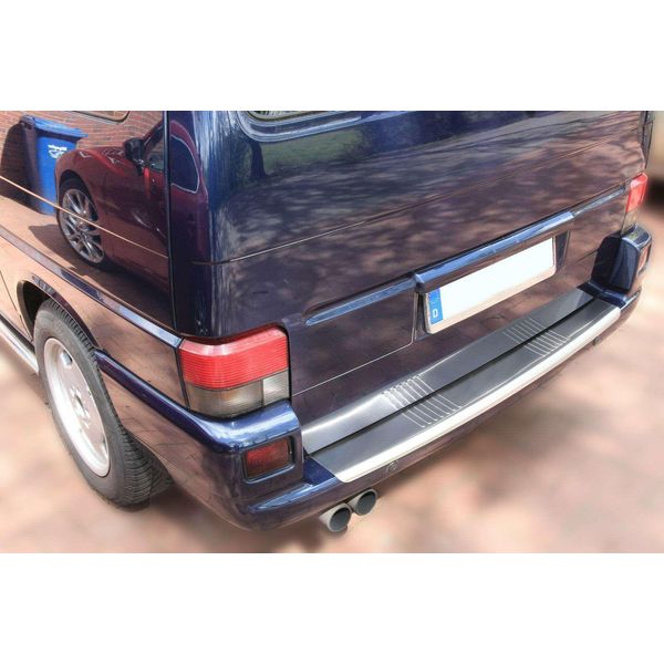Protezione Paraurti Acciaio Inox Opaco Per Vw T4, Restyling 1996-2003 Con Labbro-image