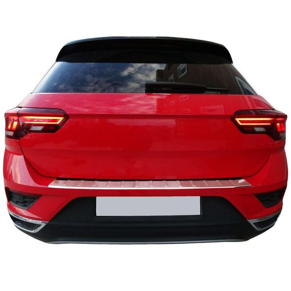 Protezione Paraurti In Acciaio Inox Lucidato Per Vw T-ROC (A11) Dal 2017- | Con Smussatura-image