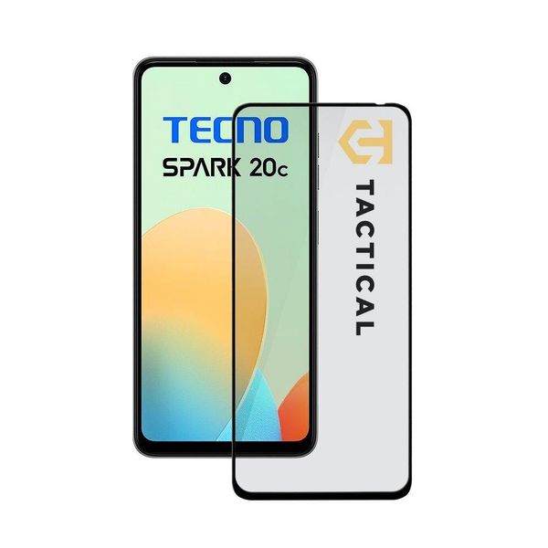 Vetro Tattico Shield 5D Per Tecno Spark 20C - Nero KP30836-image