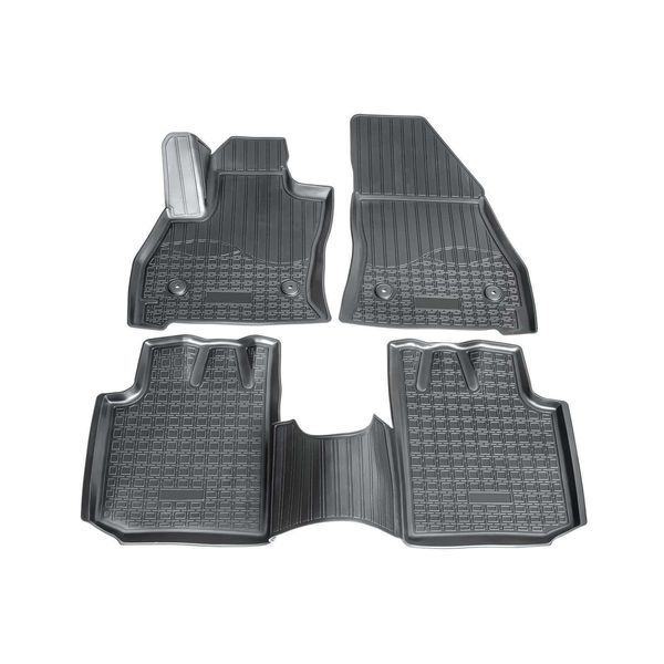 Tappetini In Gomma 3D Premium Per Fiat 500L | Bj Dal 2012- | Montaggio Personalizzato Con Bordo-image