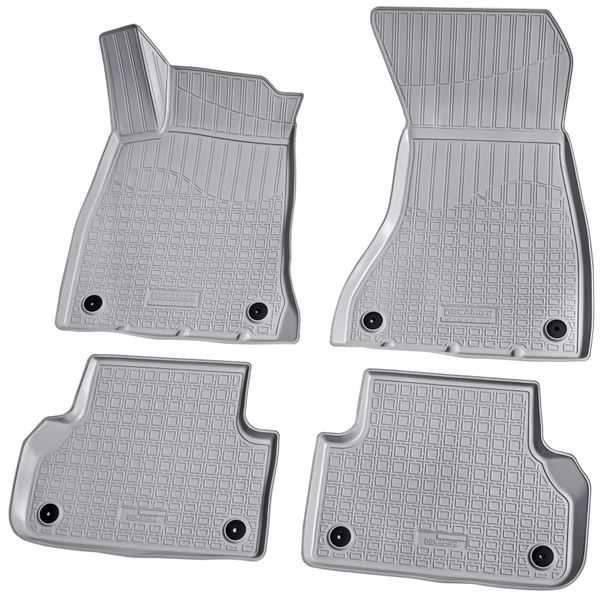 Tappetini In Gomma Per Audi A5 F5 Coupe Sportback | Bj Dal 2016> | Grigio Con Bordo-image