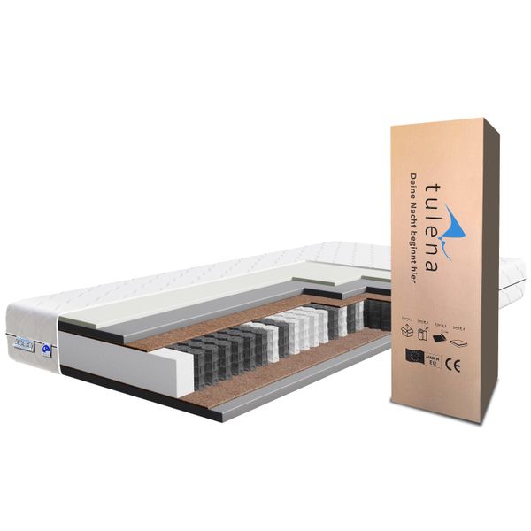 Tulena Nox Materasso A Molle Insacchettate 180 X 190 Cm Con Memory Foam Comfort, H4 / H5-image