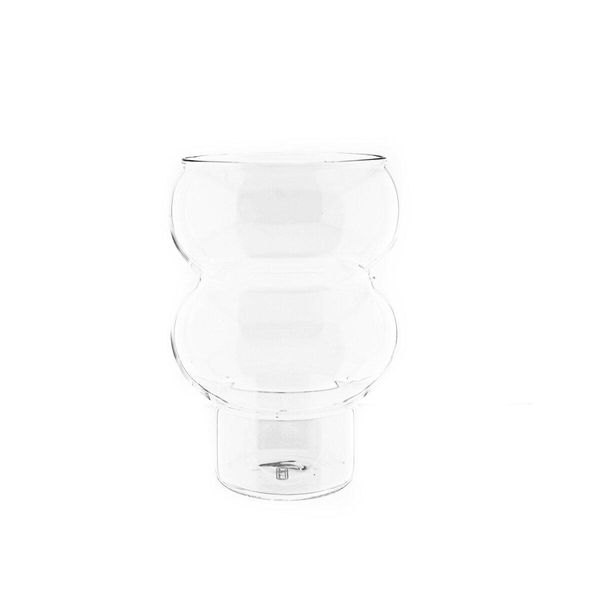 Mulex Glass 4-Piece Two Bubble Cocktail- 500Ml - Bicchiere Da Caffè Per Bevande Calde, Vetro Borosilicato, Vetro Per Bevande Resistente Al Calore Bicchieri Da Cocktail Bicchieri Da Caffè Freddo Succo Di Tè-image