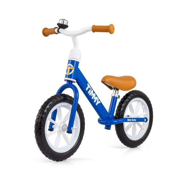 Milly Mally Timmy, La Balance Bike Per Bambini Dai 2 Anni In Su Ruote In Schiuma Da 12 Pollici Sella Regolabile In Altezza Navy-image