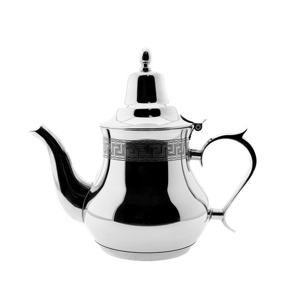 Bollitore Orientale Sunay Adatto A Tutti I Tipi Di Fornelli In Acciaio Inox In Argento 2 L-image