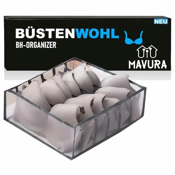 BÜStenwohl Scatola Porta Reggiseno Cassetto Organizzatore Calze Reggiseno Sciarpa Biancheria Intima-image