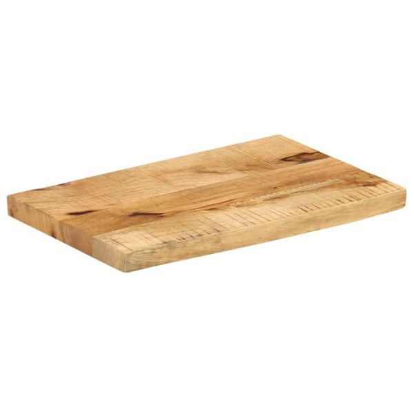 Syfax™ Piano Tavolo 40X20X2,5Cm Bordi Vivi Legno Massello Mango Grezzo-image