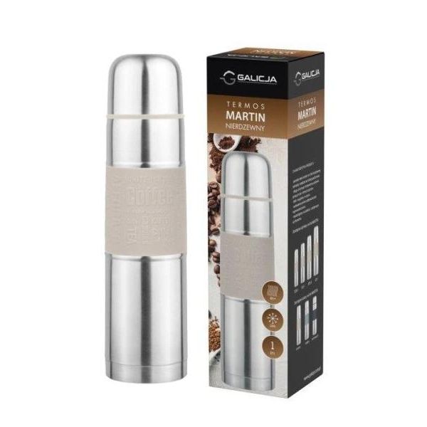 Caraffa Thermos Per Caffè E Tè In Acciaio Inox Da 1 Litro-image