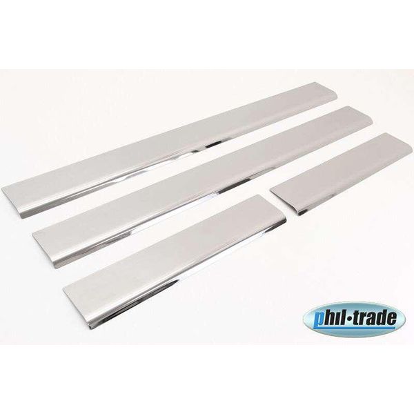 Acciaio Inox Battitacco V2A Opaco Per Opel Vectra B 4Tlg Set 1995-2002-image