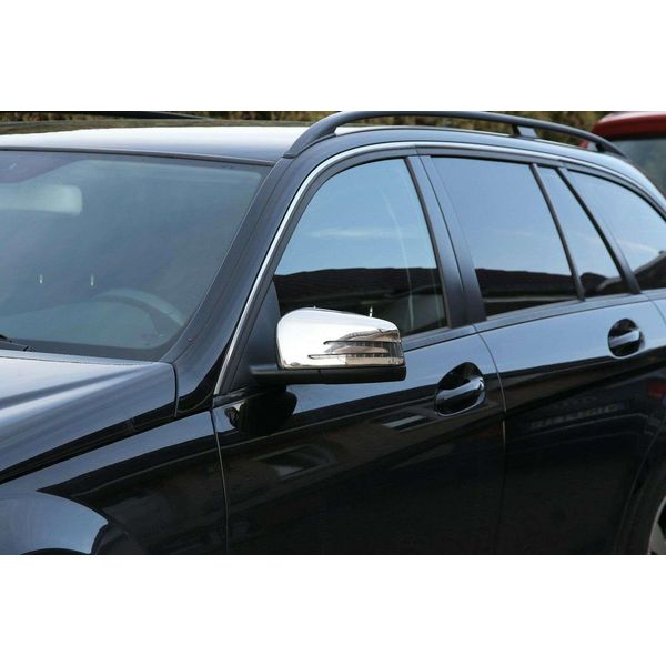 Acciaio Calotte Specchio Cromo Per Mercedes C117 X117 C218 X218 X156 Cla Cls Gla-image