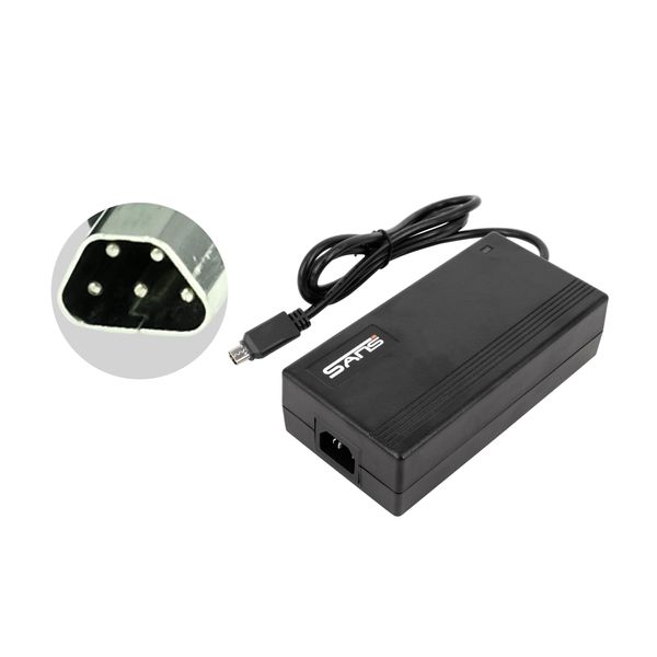Alimentatore Da 54,6V 2A Per Batterie Phylion/Joycube Da 48V Spina Trapezoidale A 5 Poli Da 48V-image