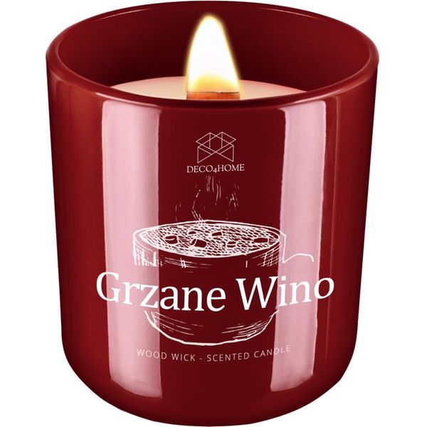 Deco4Home Candela Profumata "Mulled Wine"" | Stoppino Di Legno | Naturale"-image