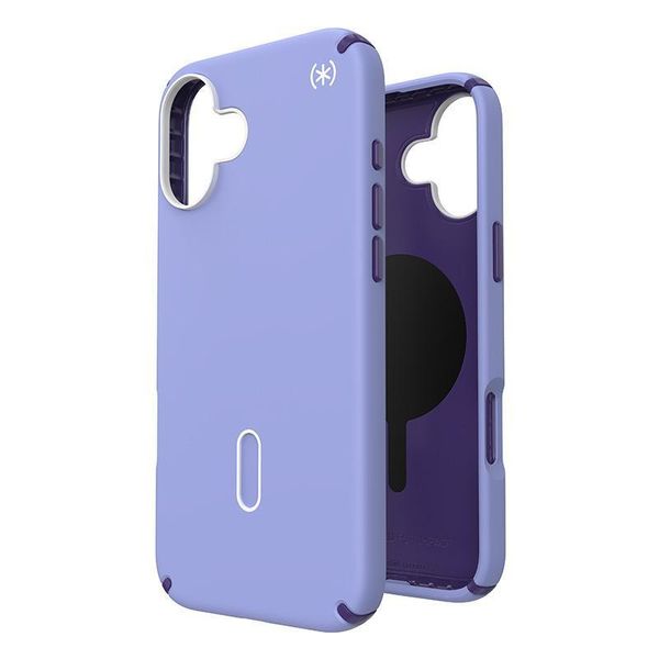 Speck Presidio2 Pro Clicklock & Magsafe - Custodia Per Iphone 16 Plus (Future Lavender / Cassis Purple / White)-image
