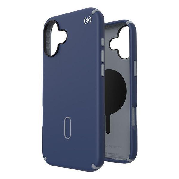 Speck Presidio2 Pro Clicklock & Magsafe - Custodia Per Iphone 16 Plus (Coastal Blue / Dusty Grey / White)-image