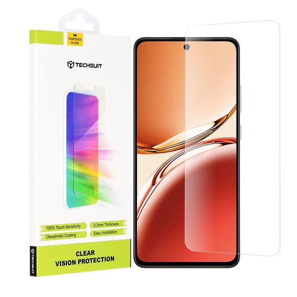 Techsuit Vetro Protettivo 9H Per Oppo Reno12 F/Reno12 Fs - Trasparente KP33103-image