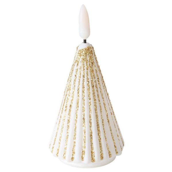 Candela A Forma Di Albero Di Natale Con Fiamma Artificiale Toris, 12 Cm-image