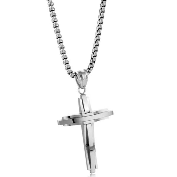 Collana SI-34101 Croce - Argento KP34101-image