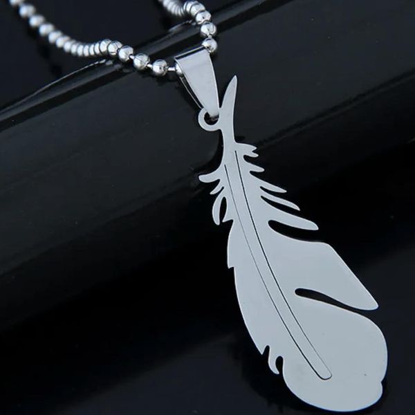 Collana SI-34158 Piuma - Argento KP34158-image