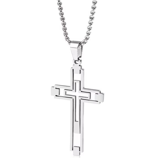 Collana EM-34151 Croce - Argento KP34151-image