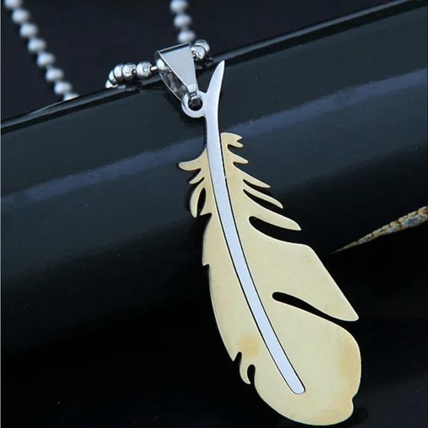 Collana SI-34159 Piuma - Oro KP34159-image