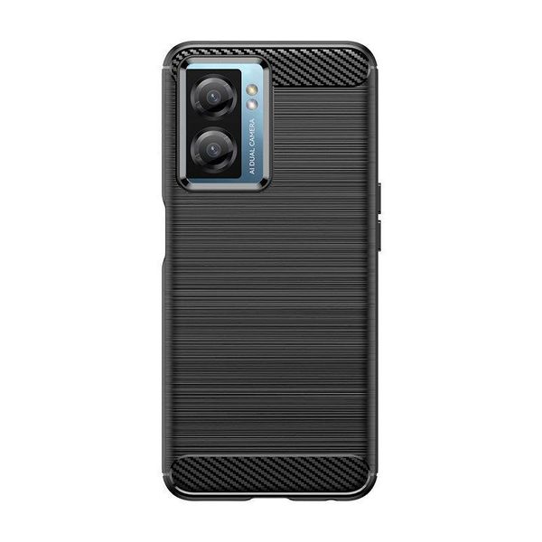 Custodia Carbon Shield Tpu Per Oppo A57/A57 5G/A77/K10 5G - Nero KP24322-image