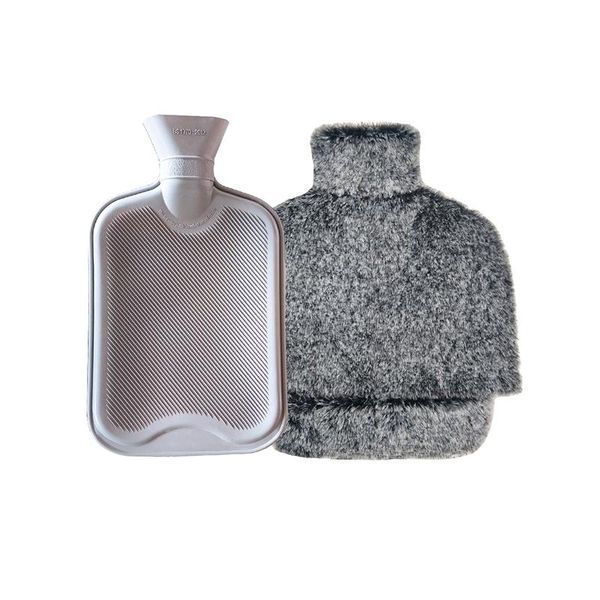 Inf Borsa Dell'acqua Calda In Peluche - Nera-image