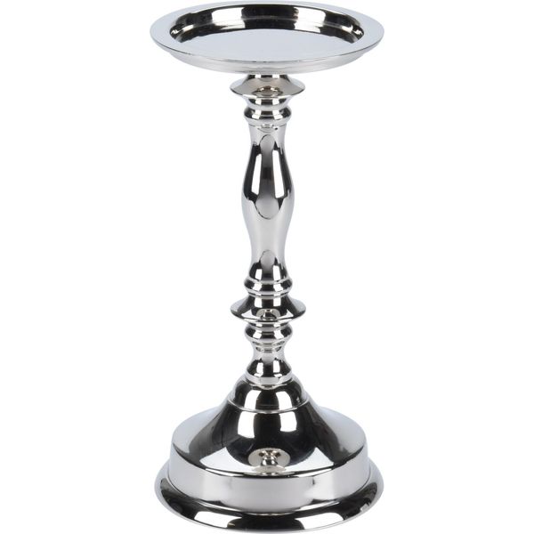 Candeliere In Argento Serratura, H 21,5 Cm, Metallo-image