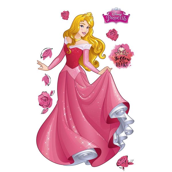 Tatuaggio Da Parete Disney La Bella Addormentata Xxl Rosa - 612429 - 127 X 200 Cm-image