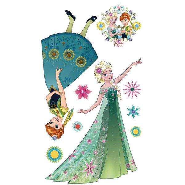 Decalcomania Murale Disney La Regina Dei Ghiacci Primavera Xxl Verde - 612432 - 127 X 200 Cm-image