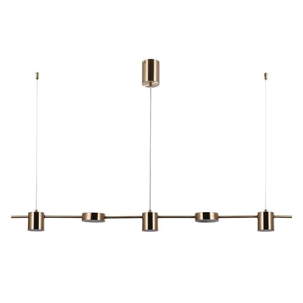 Italux Remdal Lampadario Led Moderno In Ottone PND-16374-5-COP-GD-4K-image