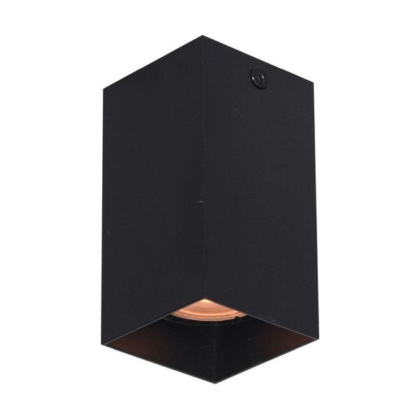 Spot A Soffitto Nero Quadrato 10 Cm Moderno Per Soggiorno Cucina 1Xgu10 10W Ander Italux-image