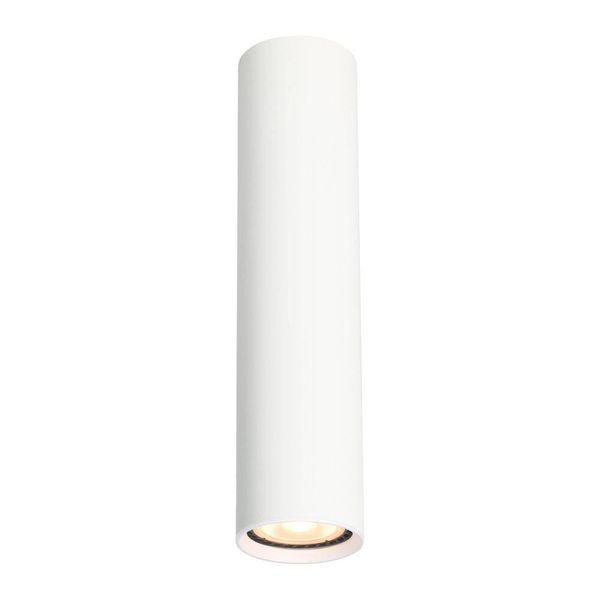 Spot Da Soffitto Moderno Bianco Tubo Tondo 24 Cm Per Soggiorno Cucina 1Xgu10 10W Lopus Italux-image
