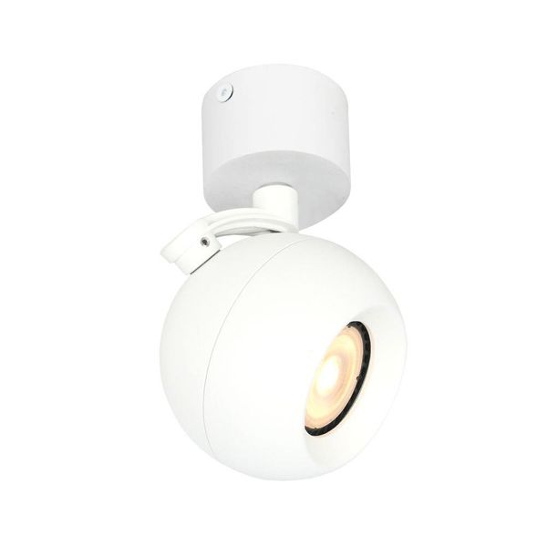 Faretto Circolare Mobile Da Soffitto Ø10Cm Bianco Per Soggiorno Cucina 1Xgu10 10W Lafin Italux-image