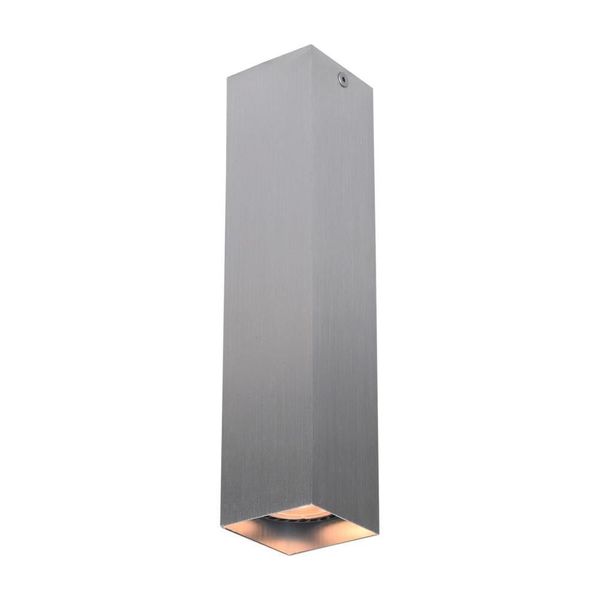 Spot Da Soffitto Moderno In Alluminio Quadrato 24 Cm Per Soggiorno Cucina 1Xgu10 10W Ander Italux-image