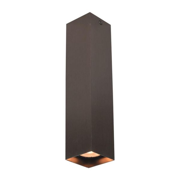 Spot A Soffitto Moderno Marrone Quadrato 24 Cm Per Soggiorno Cucina 1Xgu10 10W Ander Italux-image