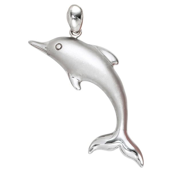 KettenanhäNger Jobo "AnhäNger Delfin", Silber (Silber 925), SchmuckanhäNger, Damen, Silber 925 (Sterlingsilber), KettenanhäNger, 925 Silber-image