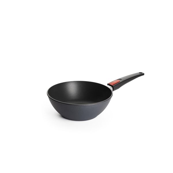 Wok Woll "Diamond Lite Wok", Grau (Anthrazit), H:9Cm Ø:24Cm, Pfannen, Wok, Abnehmbarer Griff, Induktion-image