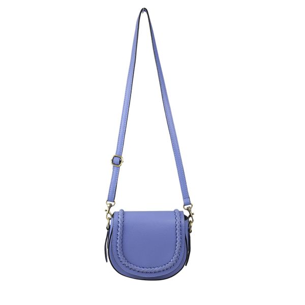 UmhäNgetasche "Zopf", Damen, Gr. B/H/T: 21Cm X 17Cm X 8Cm Onesize, Blau, Leder, Collezione Alessandro, Taschen UmhäNgetasche, Made In Italy-image