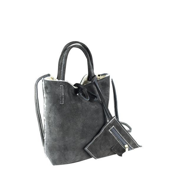 UmhäNgetasche "Mini Bag", Damen, Gr. B/H/T: 23Cm X 15Cm X 8Cm Onesize, Schwarz, Leder, Collezione Alessandro, Taschen UmhäNgetasche, Aus Weichem Wildleder-image