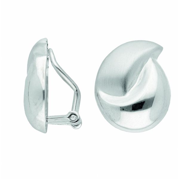 Paar Ohrclips Adelia´S "Damen Silberschmuck 1 Paar 925 Silber Ohrringe / Ohrclips", Silber, Ohrringe, Damen, Damen, Silber 925 (Sterlingsilber), 925 Sterling Silber Silberschmuck FüR Damen-image
