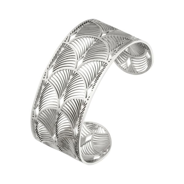 Armspange Jobo, Silber (Edelstahlfarben), ArmbäNder, Damen, Edelstahl, Armspange, Edelstahl-image