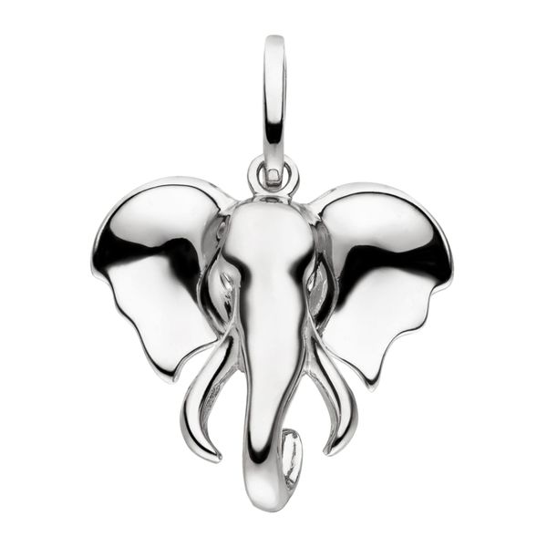 KettenanhäNger Jobo "AnhäNger Elefant", Silber (Silber 925), SchmuckanhäNger, Damen, Silber 925 (Sterlingsilber), KettenanhäNger, 925 Silber-image